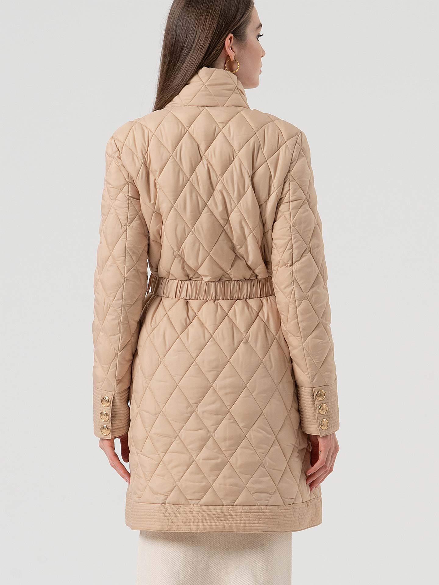 Blusão Acolchoado com Gola Alta