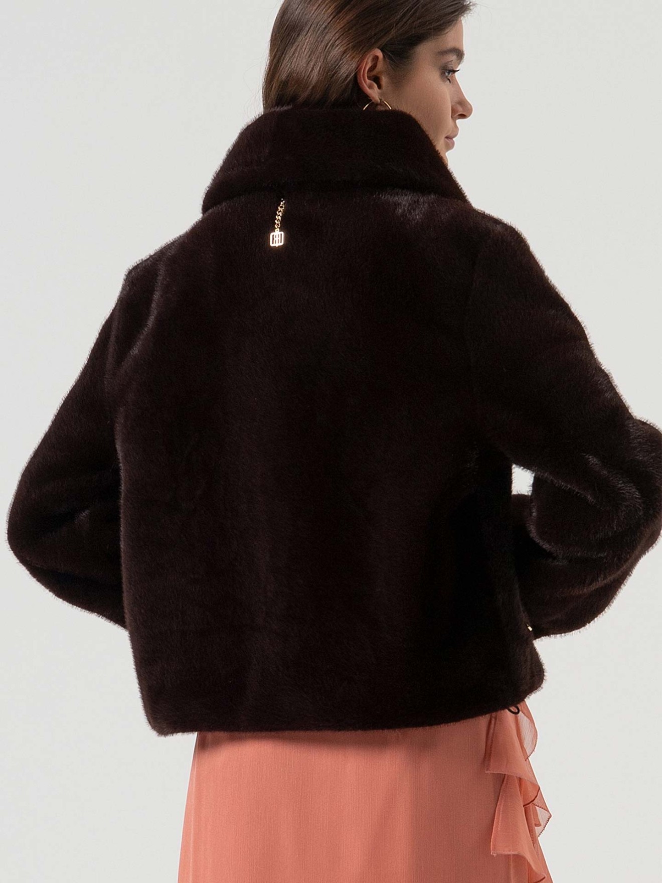 Casaco de Pelo Sintético Oversized