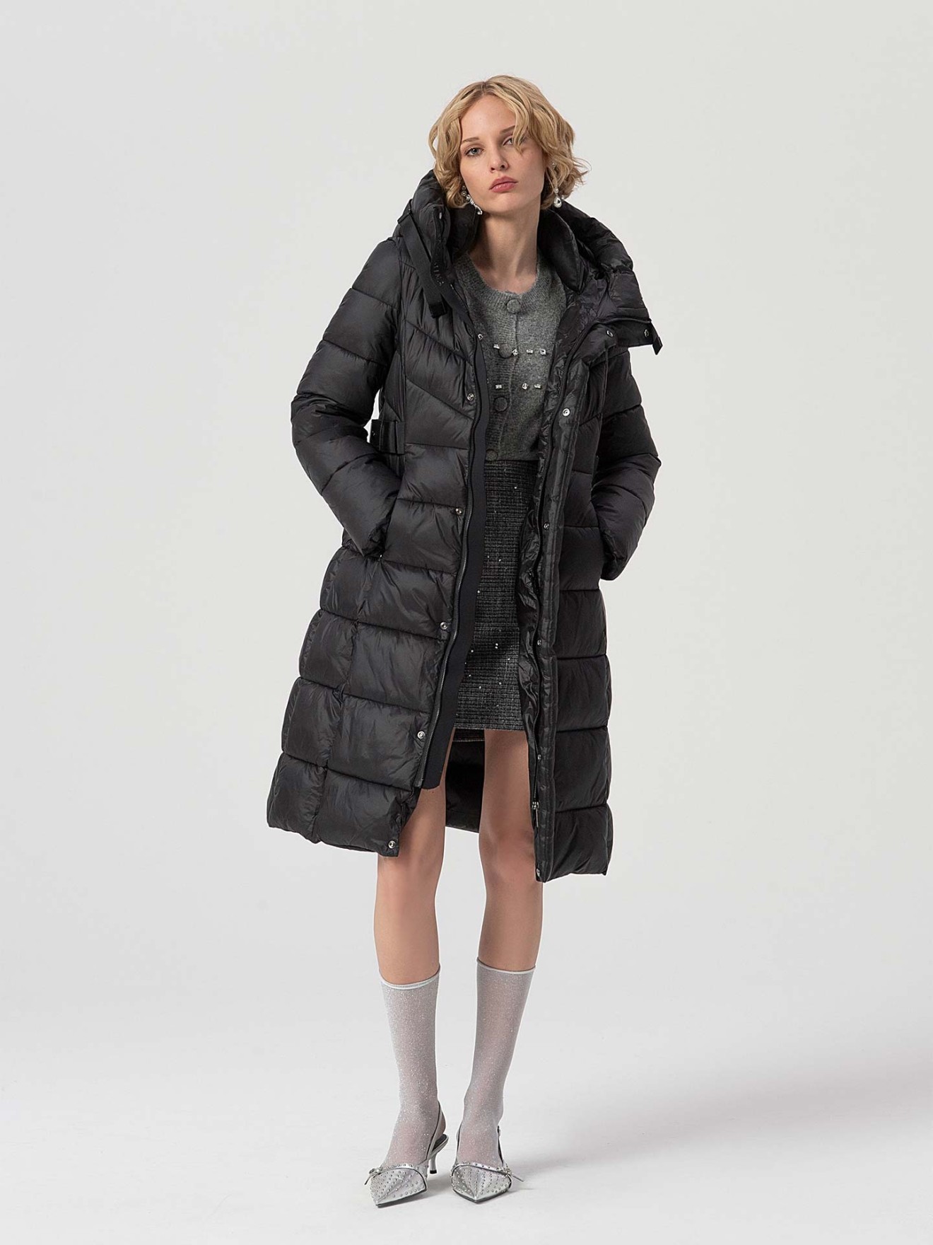 Parka Acolchoada com Capuz