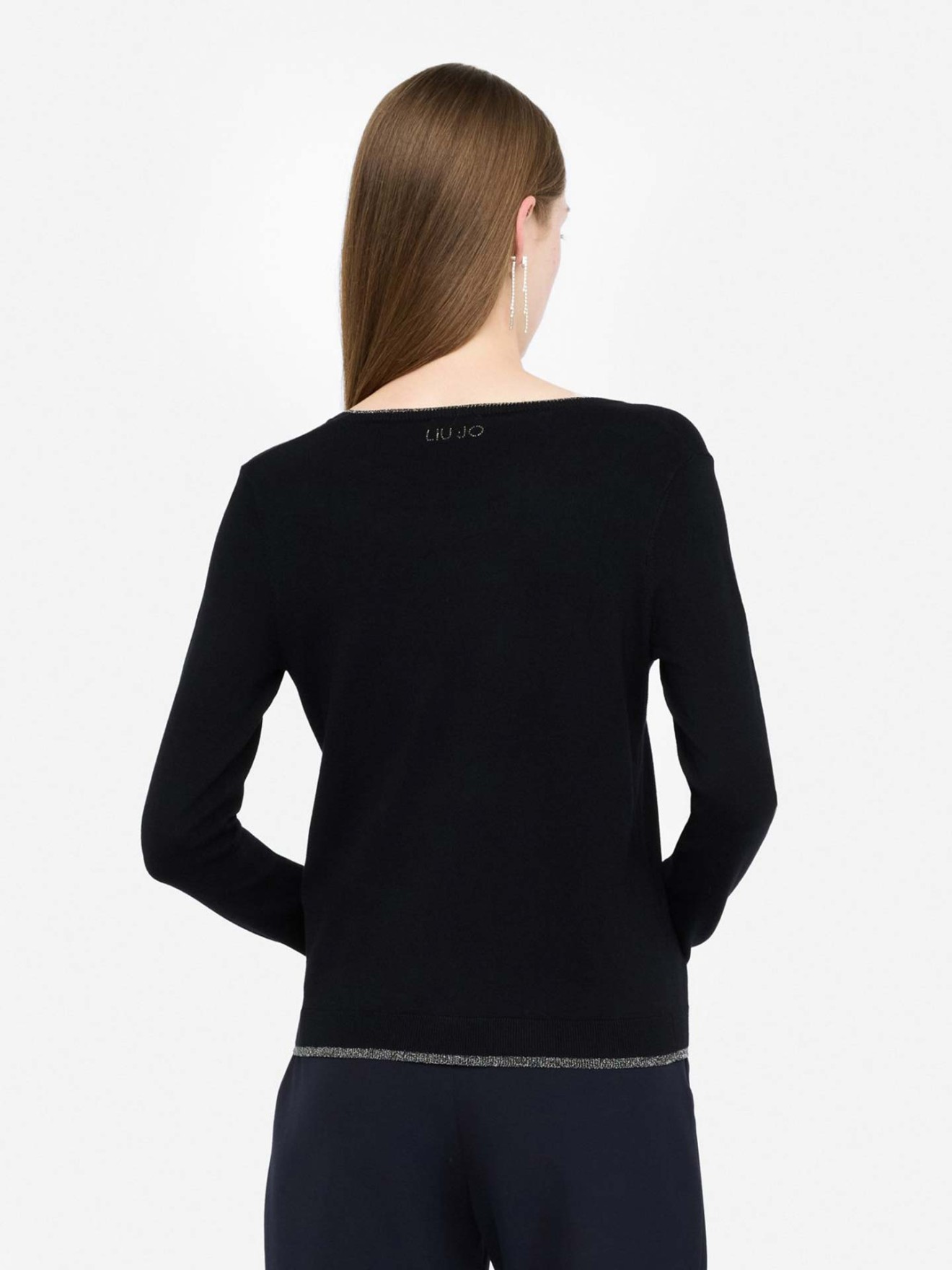 Casaco de Malha com Detalhes Lurex