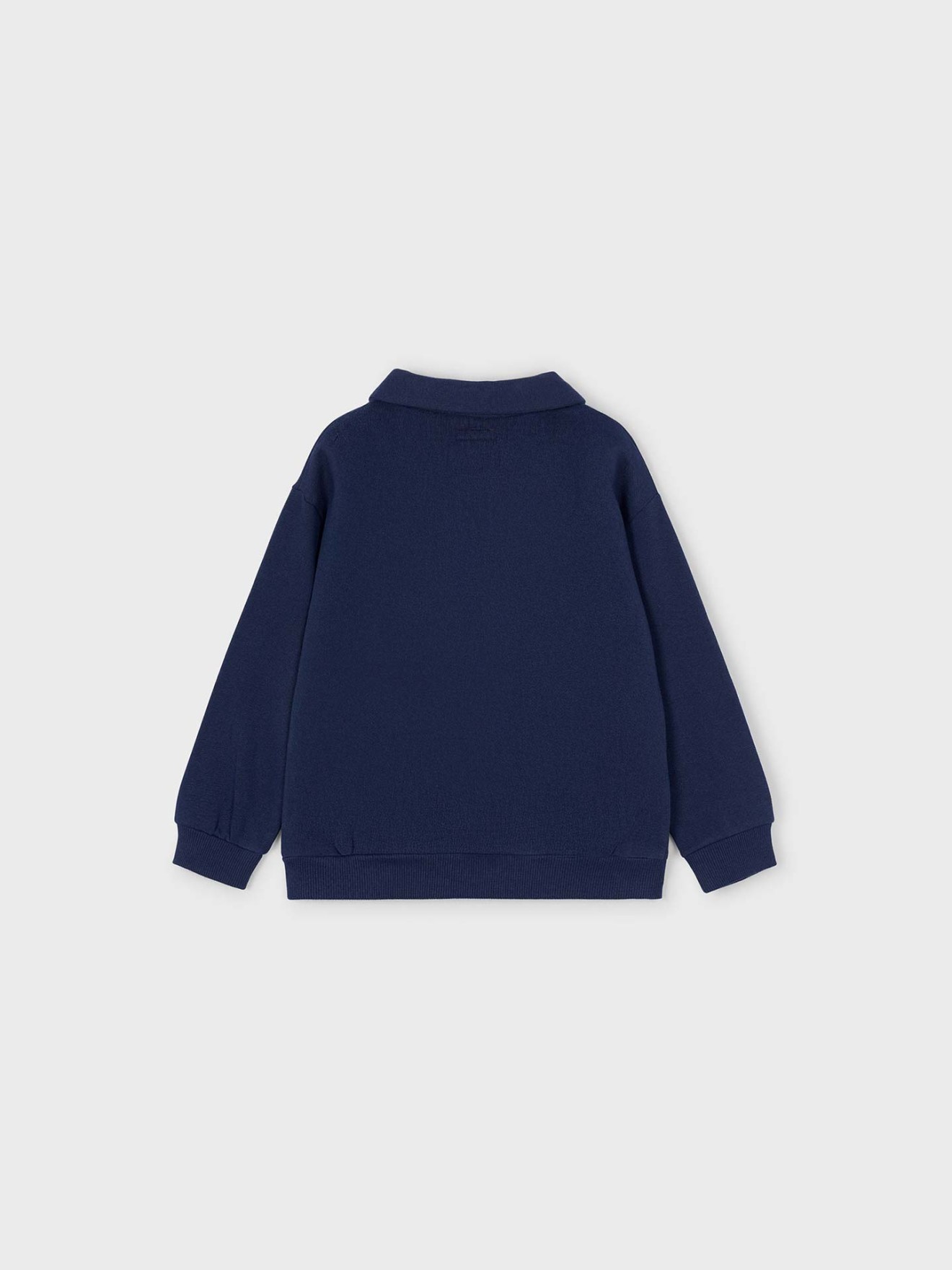 Sweatshirt com Gola de Polo