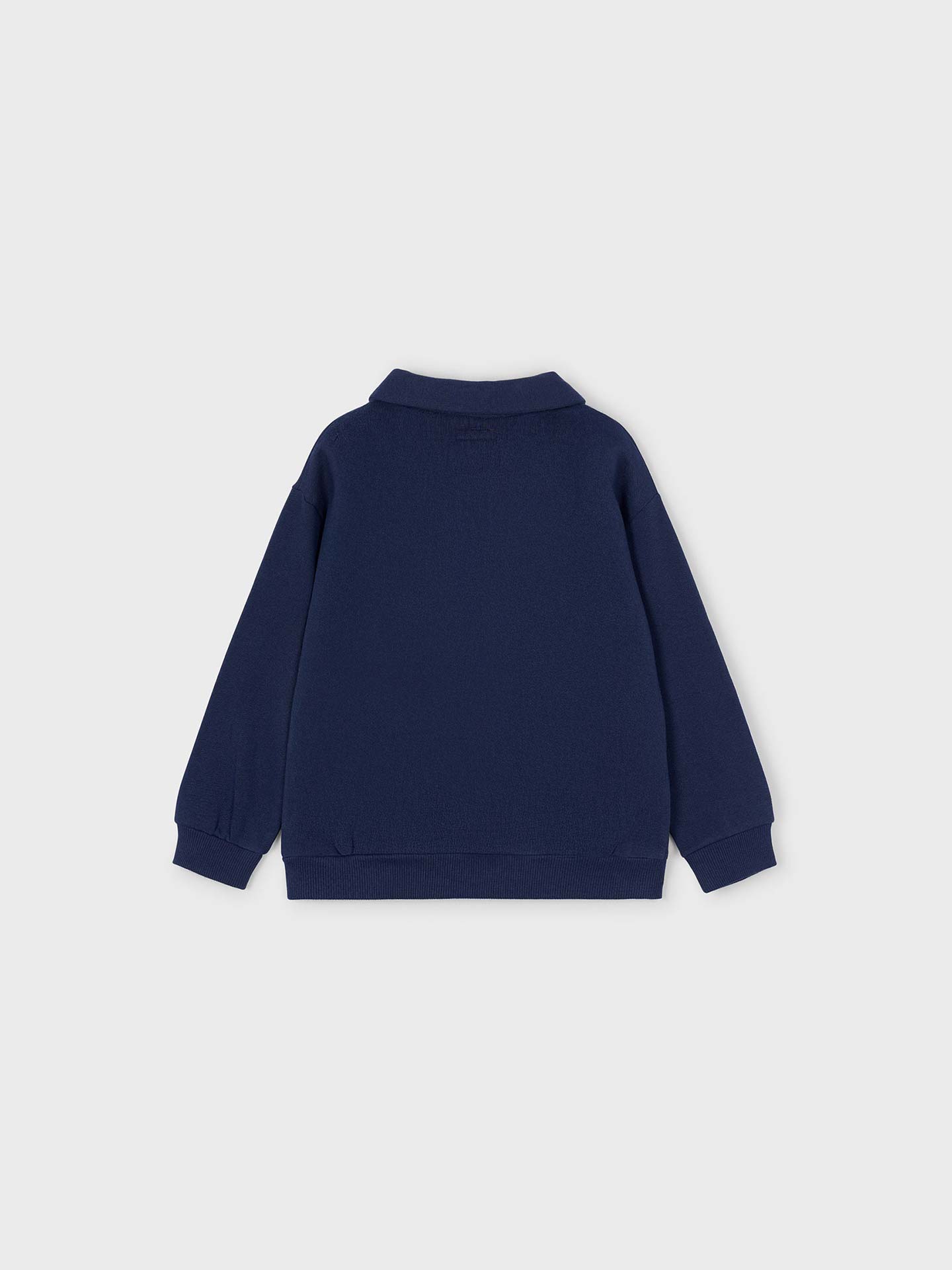 Sweatshirt com Gola de Polo