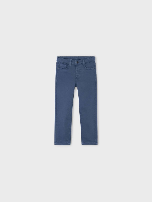Calças de Ganga Clássicas Regular Fit para Menino com Cintura Ajustável