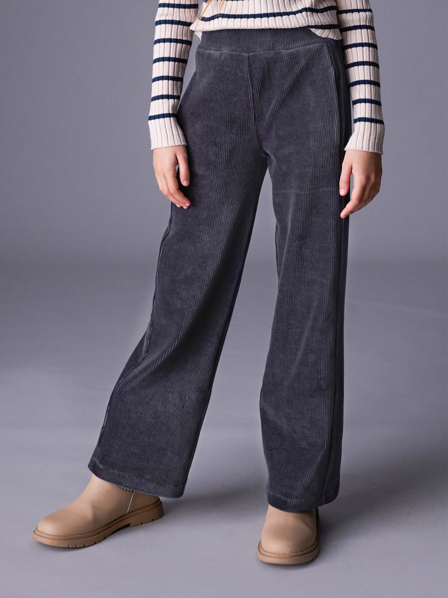 Calças de Bombazina Flared