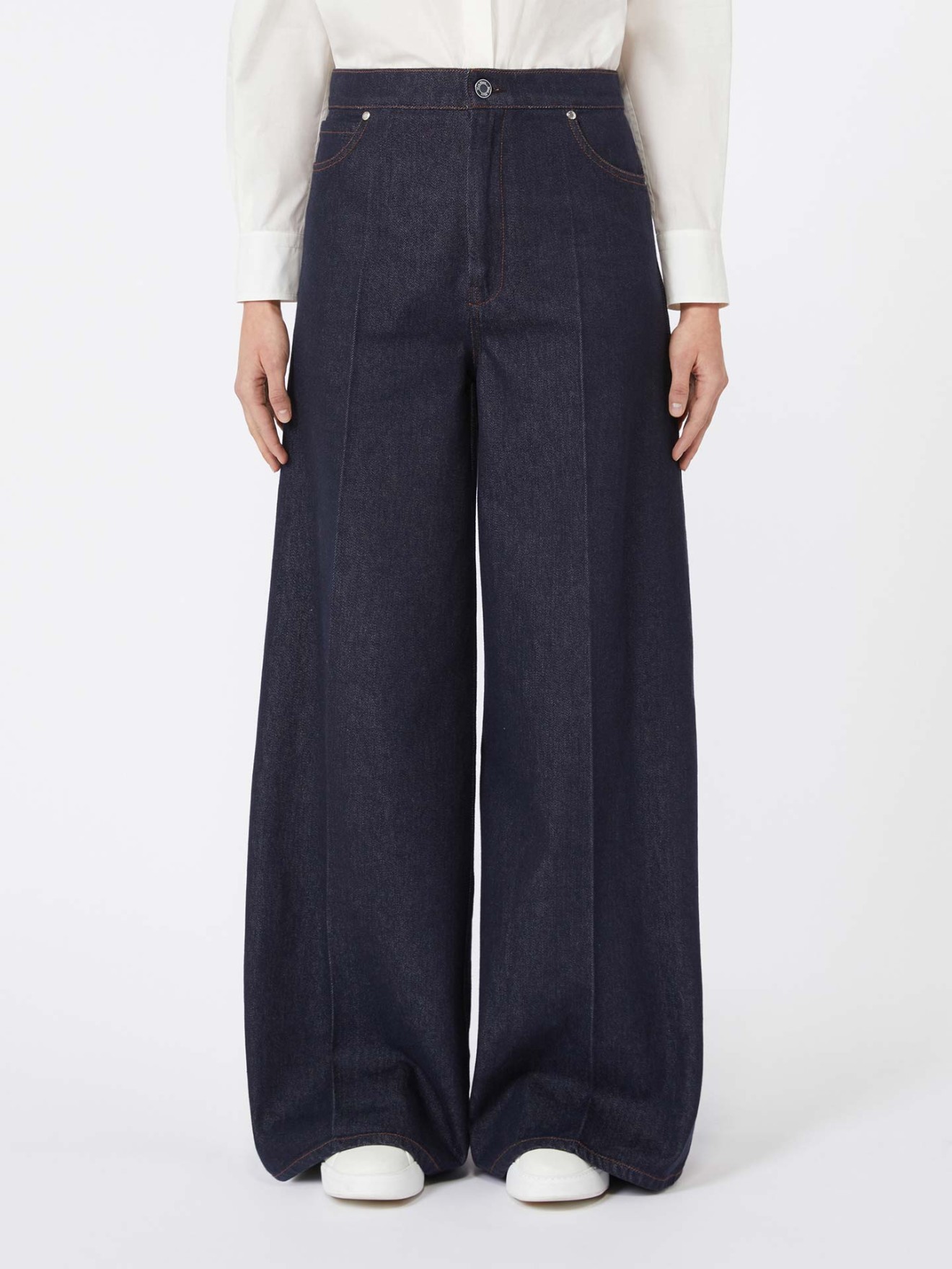 Cal�as de Ganga Wide Leg Carmine