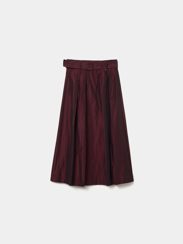 Saia Midi com Pregas