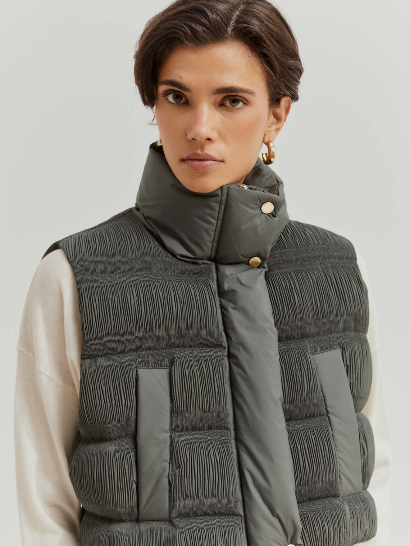 Colete Curto Acolchoado