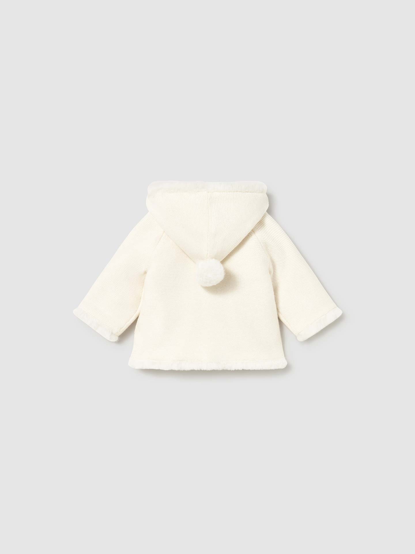 Casaco de Tricô com Pelo