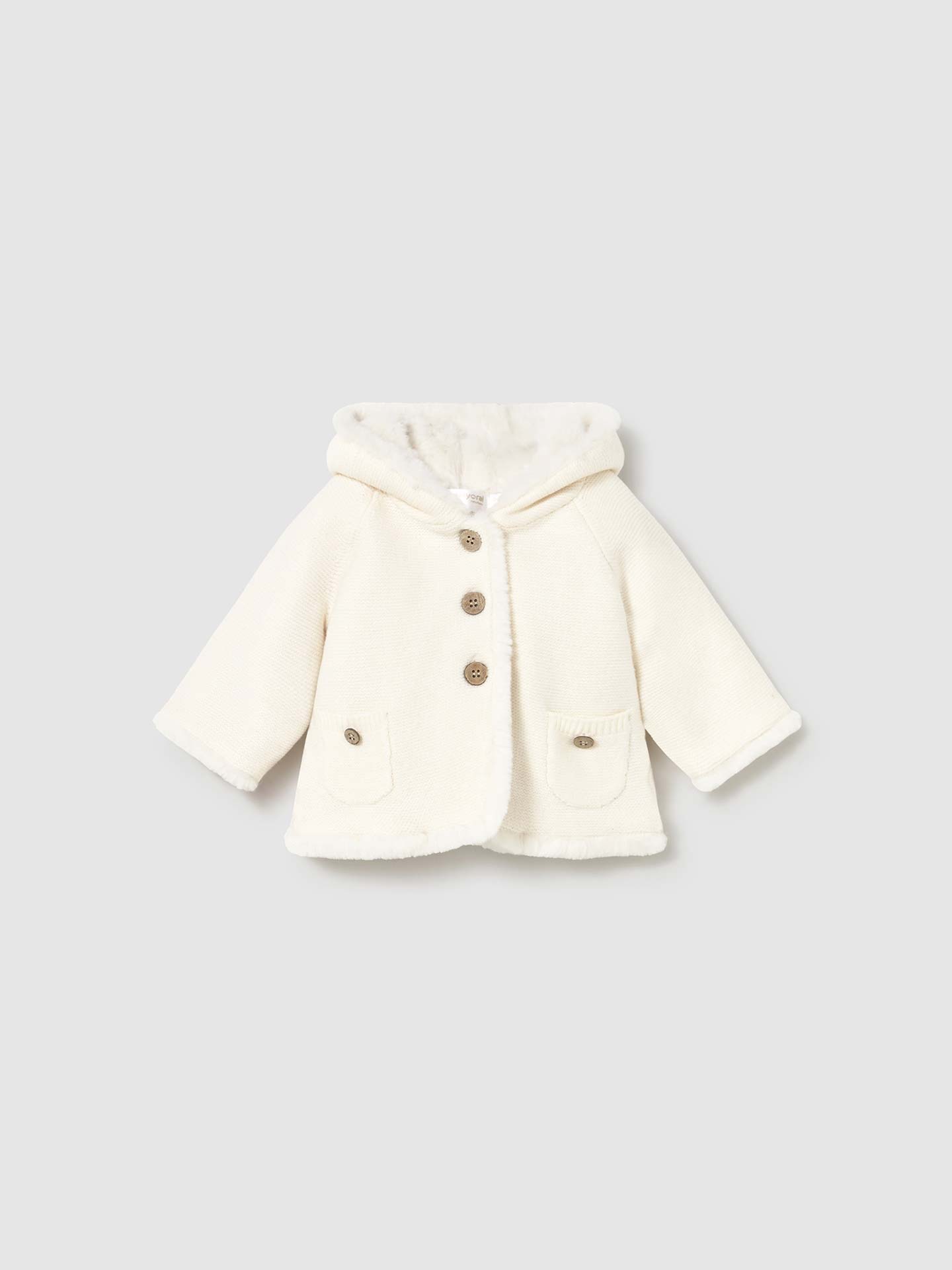 Casaco de Tricô com Pelo