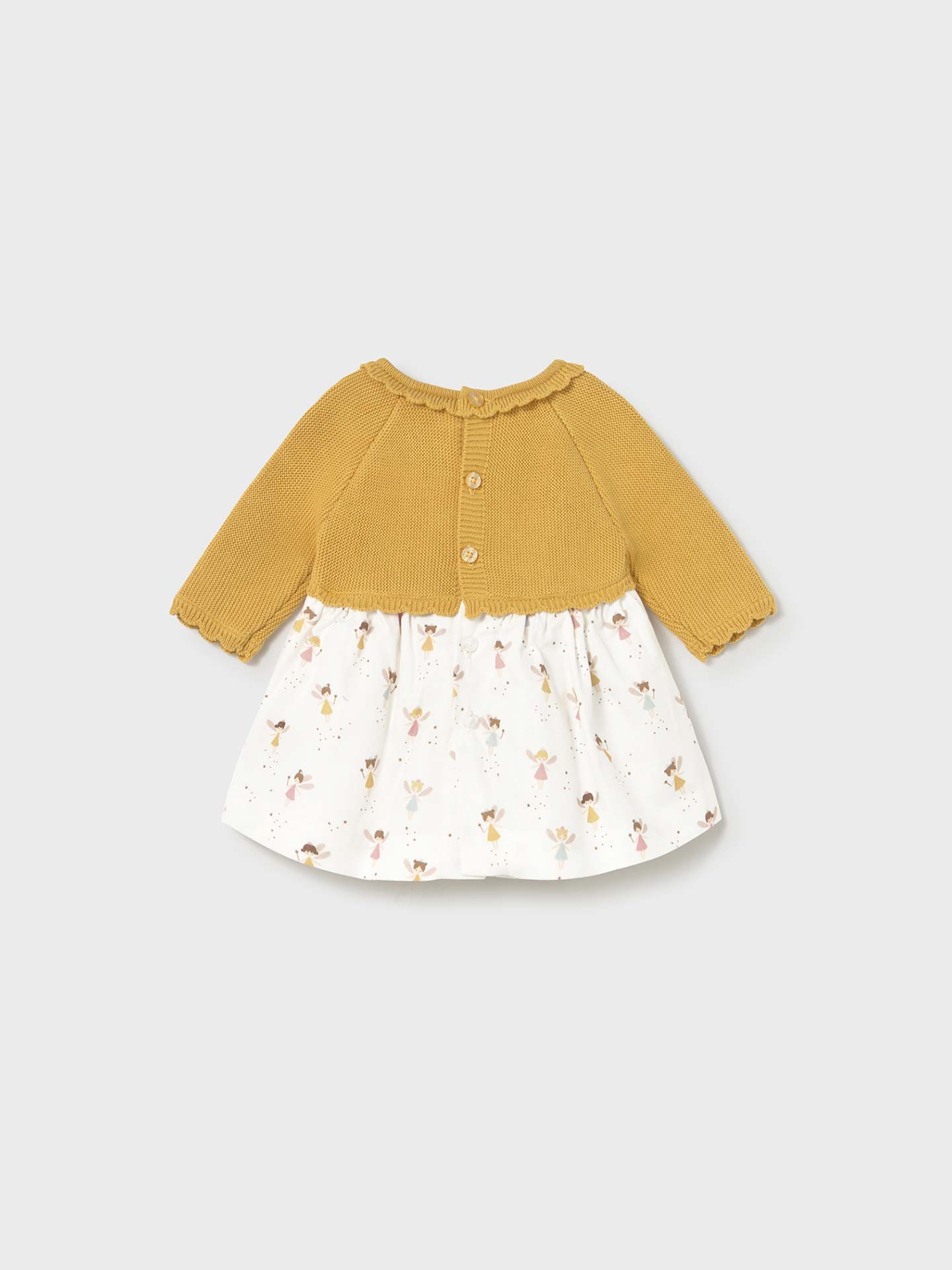 Vestido Combinado em Algodão