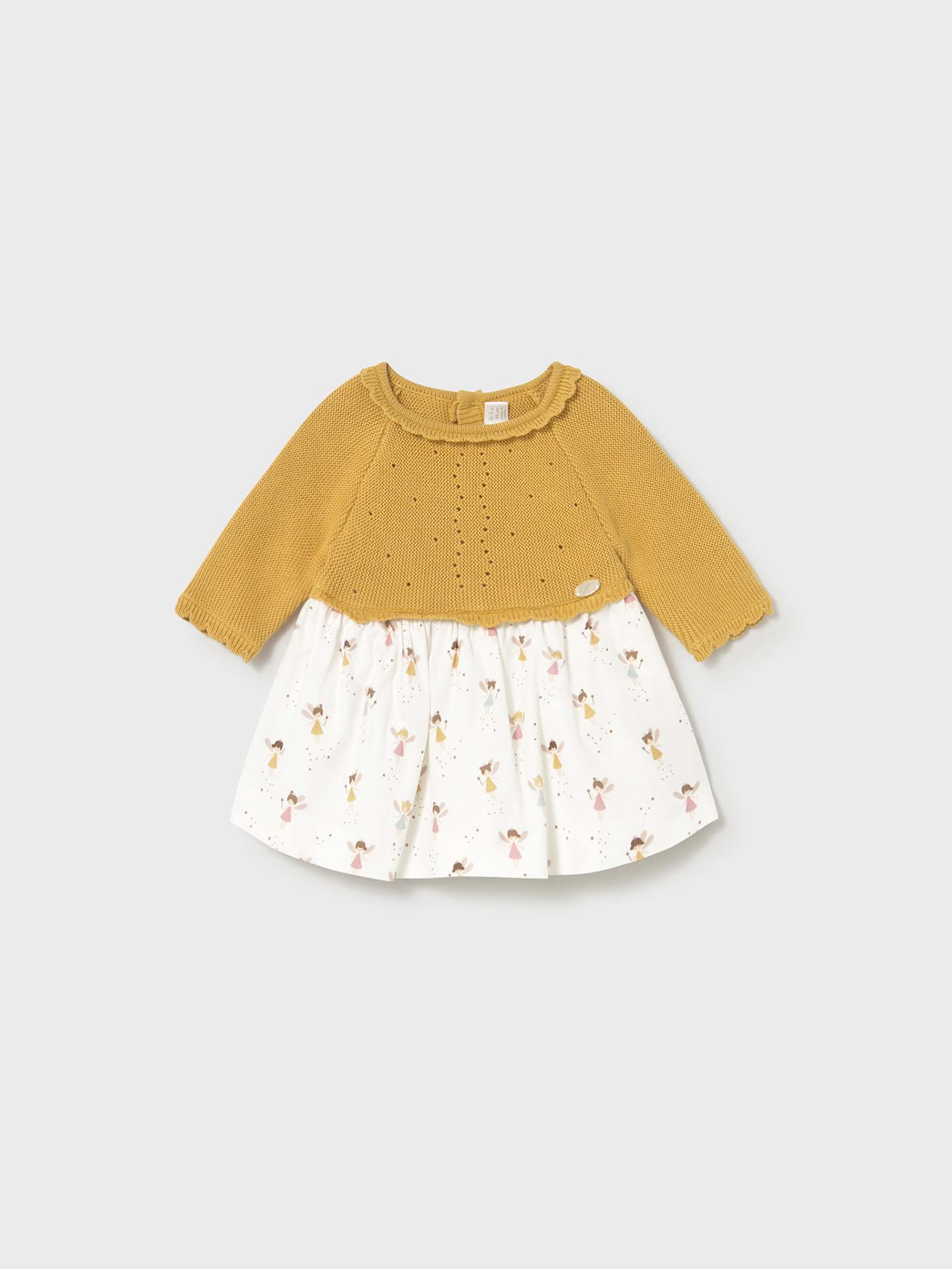 Vestido Combinado em Algodão