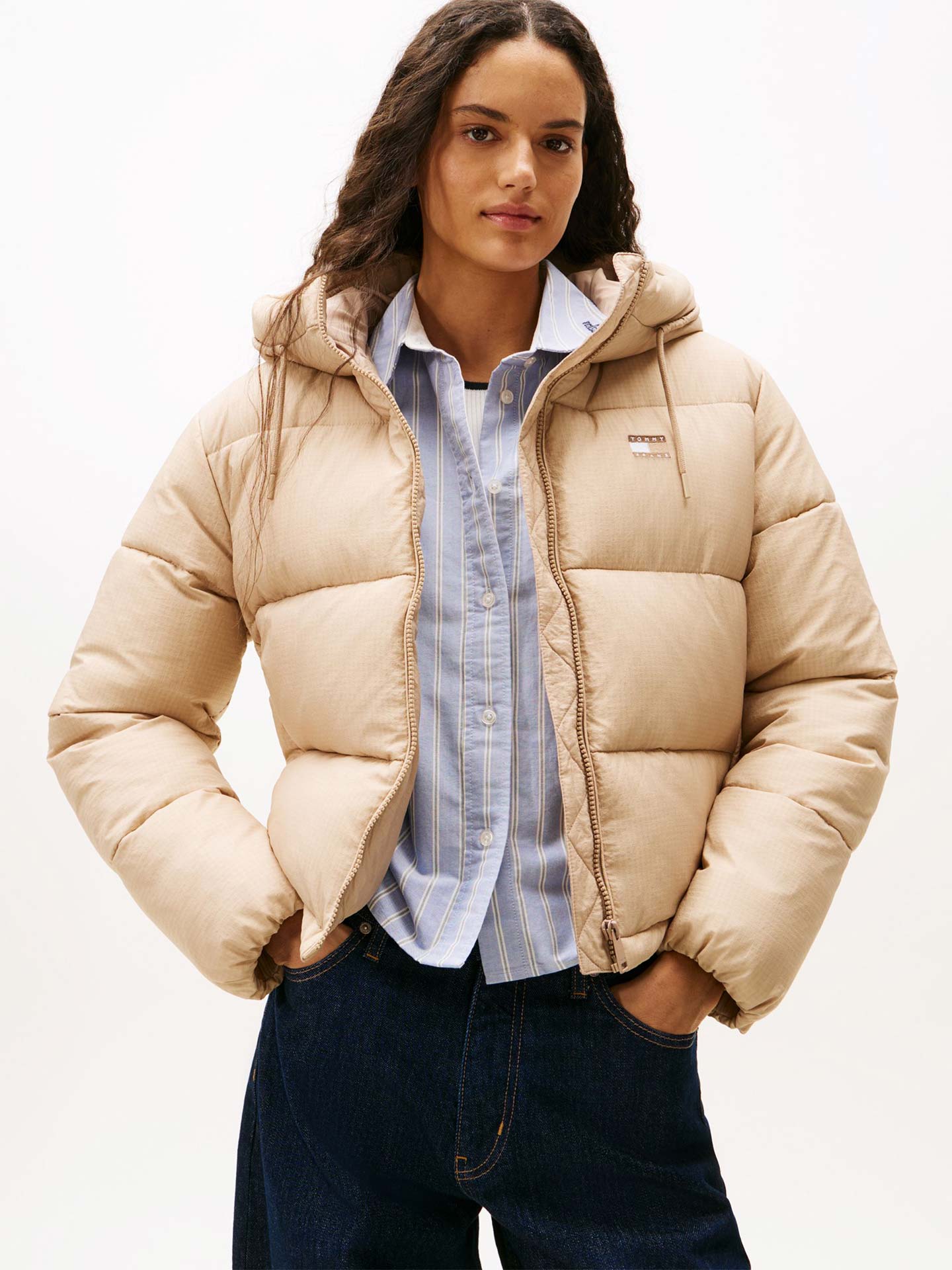 Blusão Acolchoado com Acabamento Impermeável