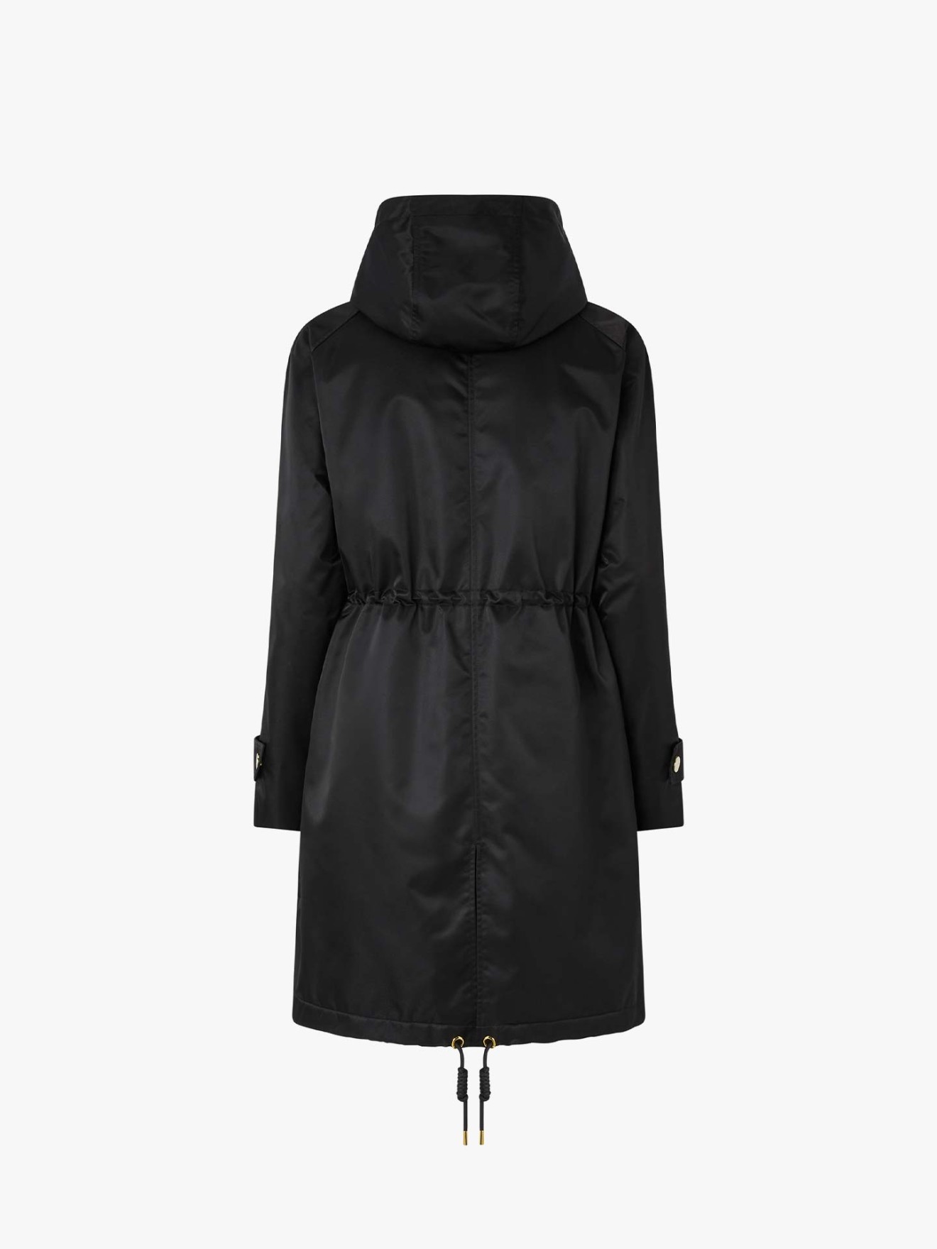 Parka Acolchoada Comprida com Capuz