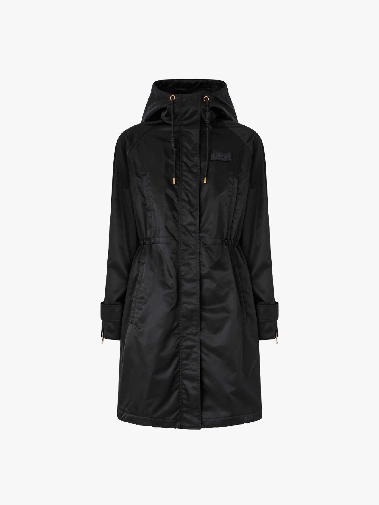 Parka Acolchoada Comprida com Capuz