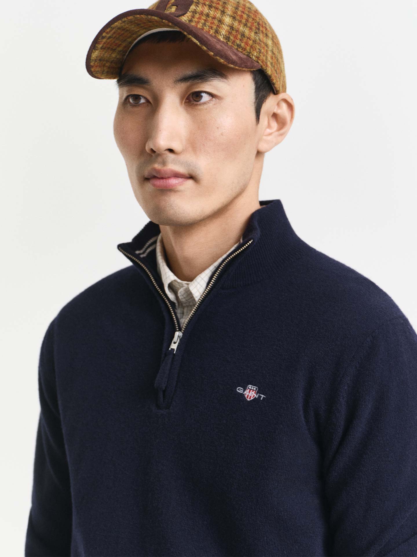 Camisola de Lã com Meio Fecho