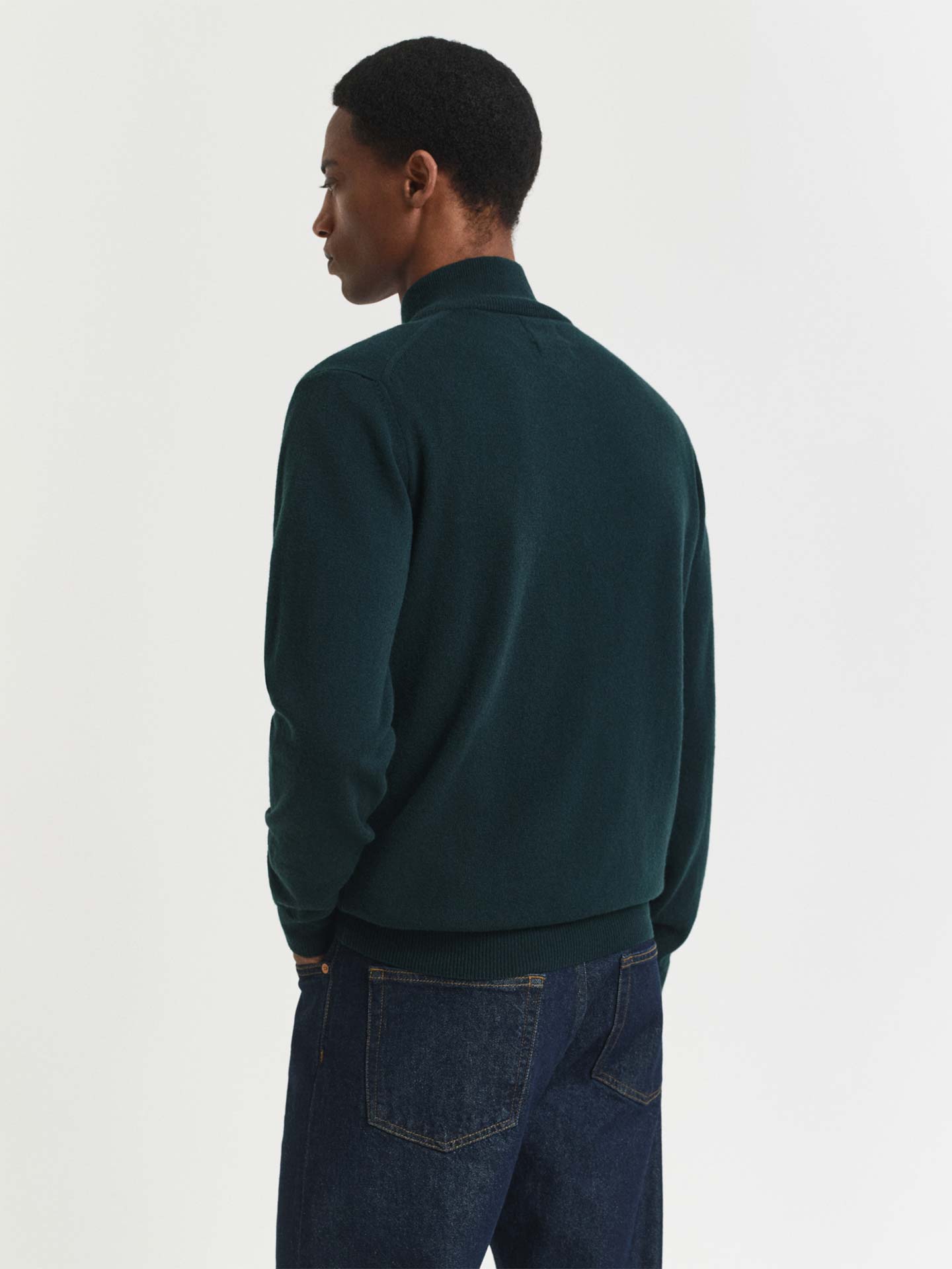 Camisola de Lã com Meio Fecho