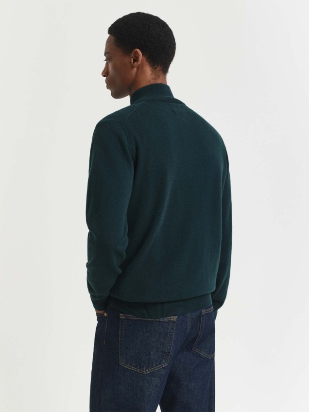 Camisola de Lã com Meio Fecho