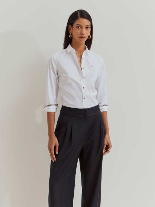Camisa Clssica de Algodo