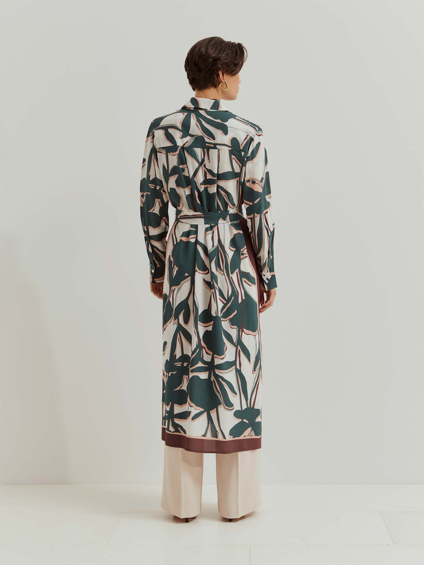 Camisa Vestido Estampada