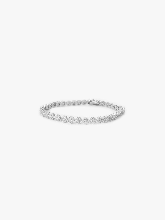 Pulseira de Prata com Zircnias