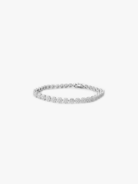 Pulseira de Prata com Zircnias