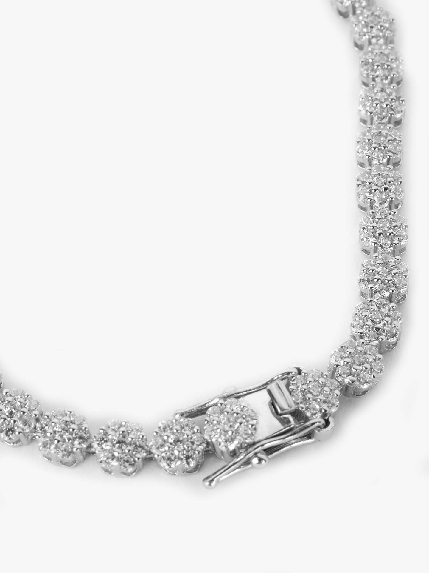 Pulseira de Prata com Zircónias