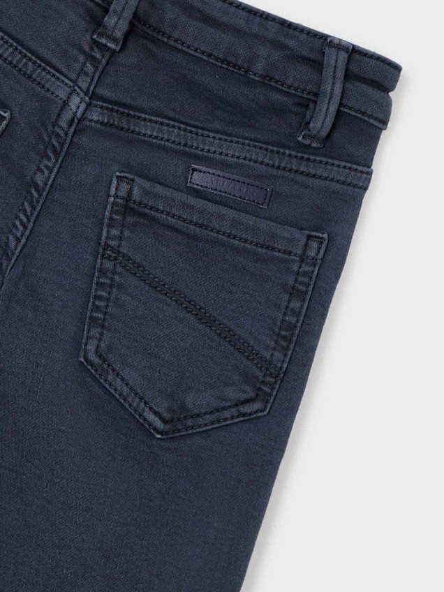 Calças de Ganga Clássicas Regular Fit para Menino com Cintura Ajustável