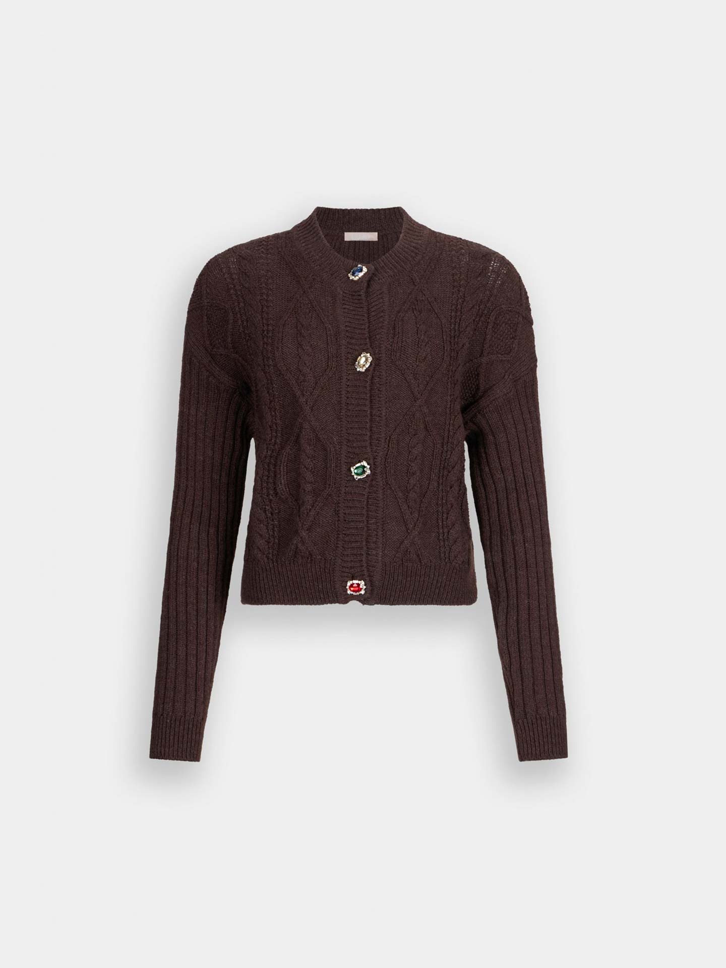 Casaco de Malha Curto em Lã