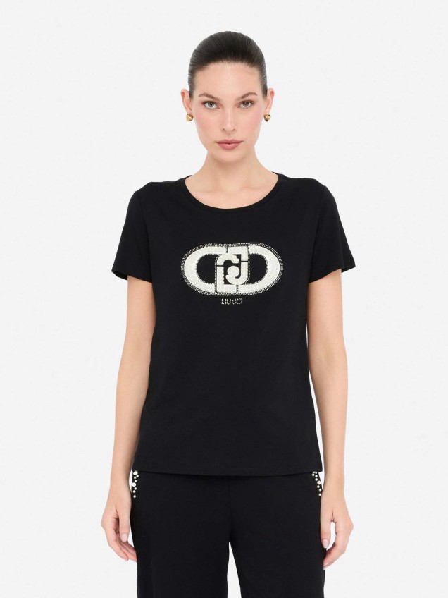 T-shirt com Cristais