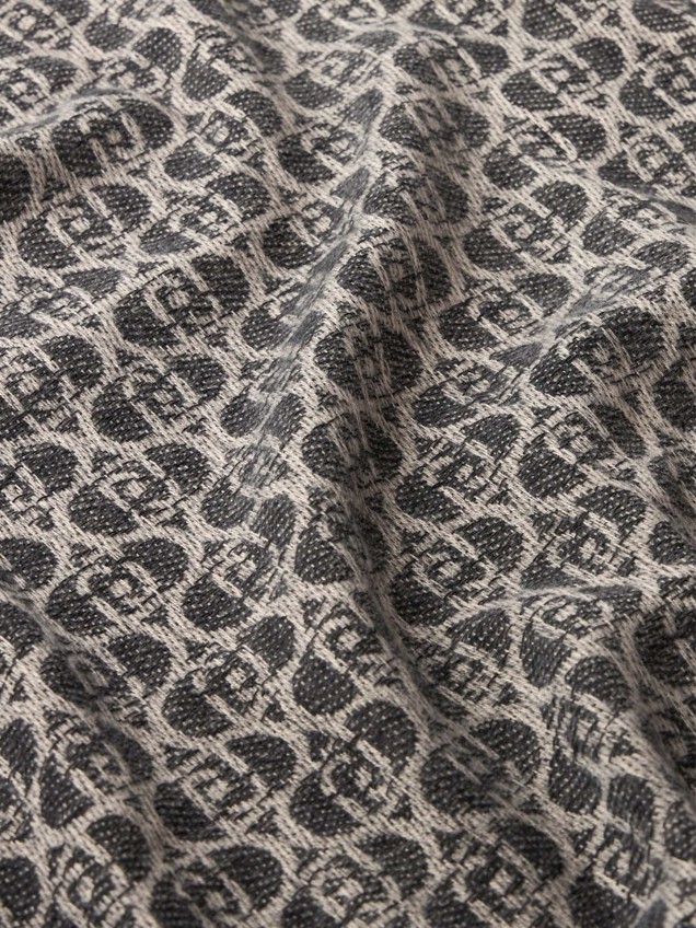 Écharpe com Padrão Monograma