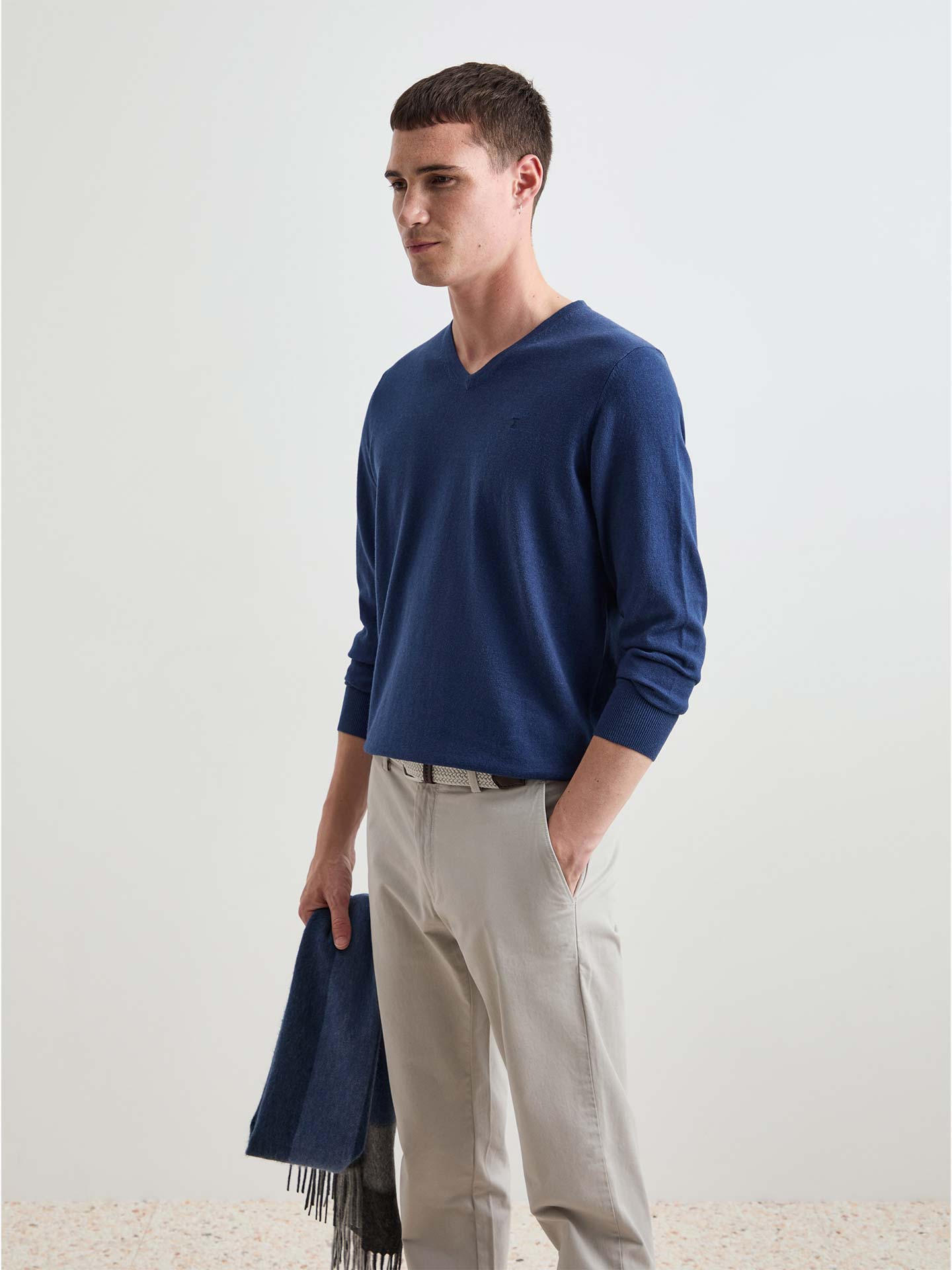 Pullover em Algodão e Caxemira