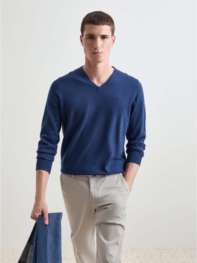 Pullover em Algod�o e Caxemira