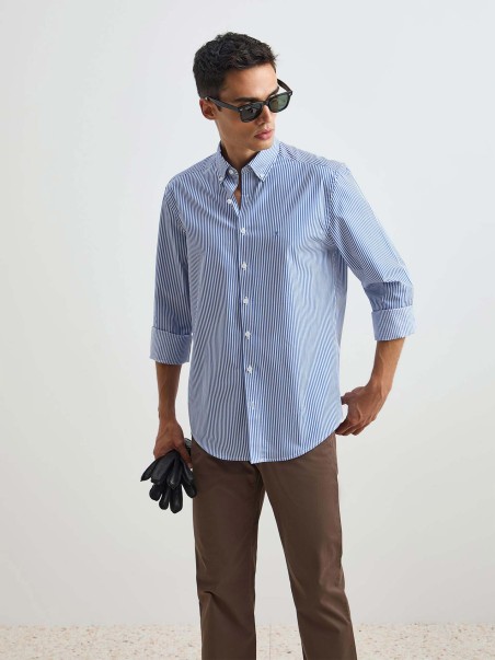 Camisa Regular Fit s Riscas