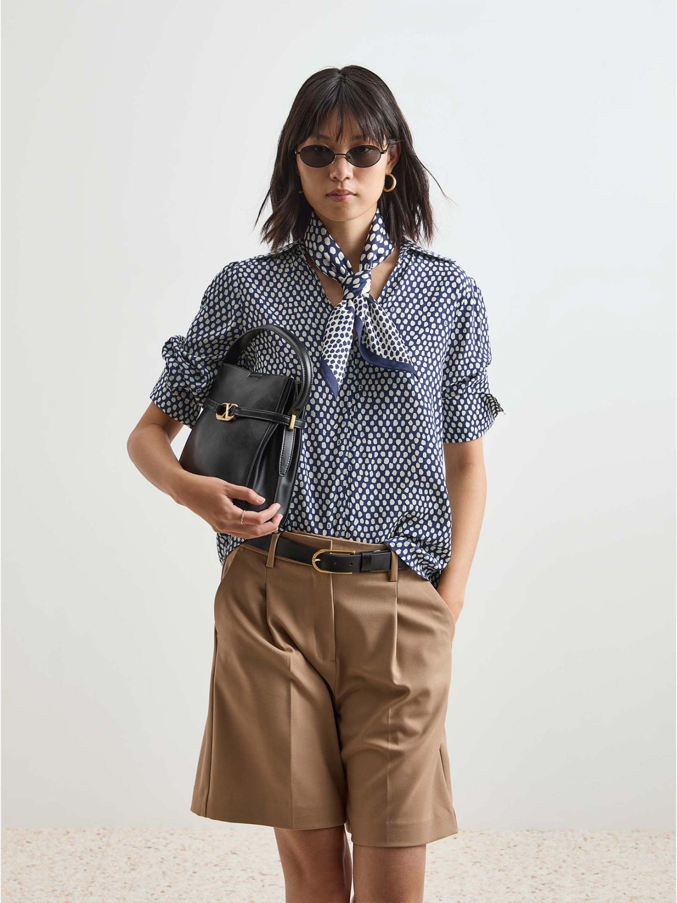 Lenço Quadrado Estampado