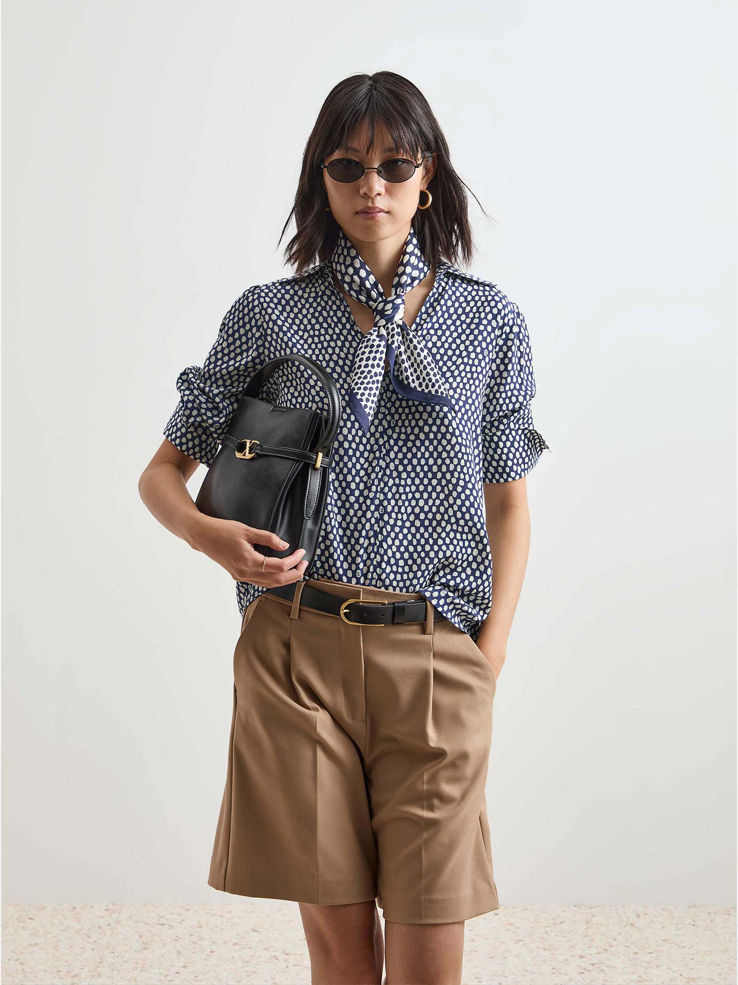 Lenço Quadrado Estampado