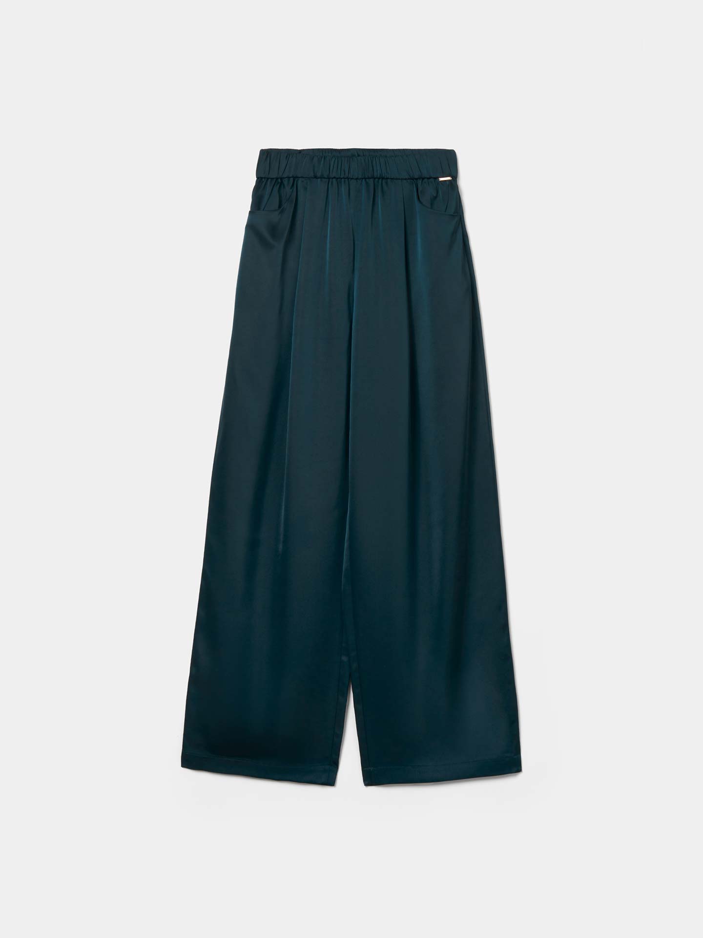 Calças Acetinadas Wide Leg