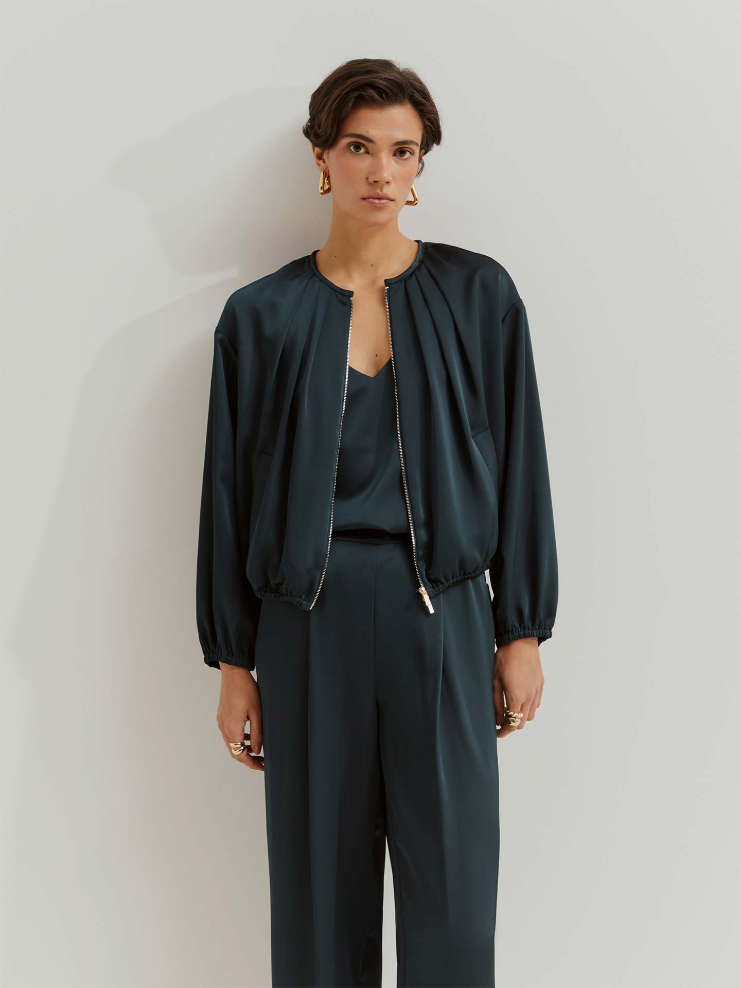 Blusão Bomber Acetinado