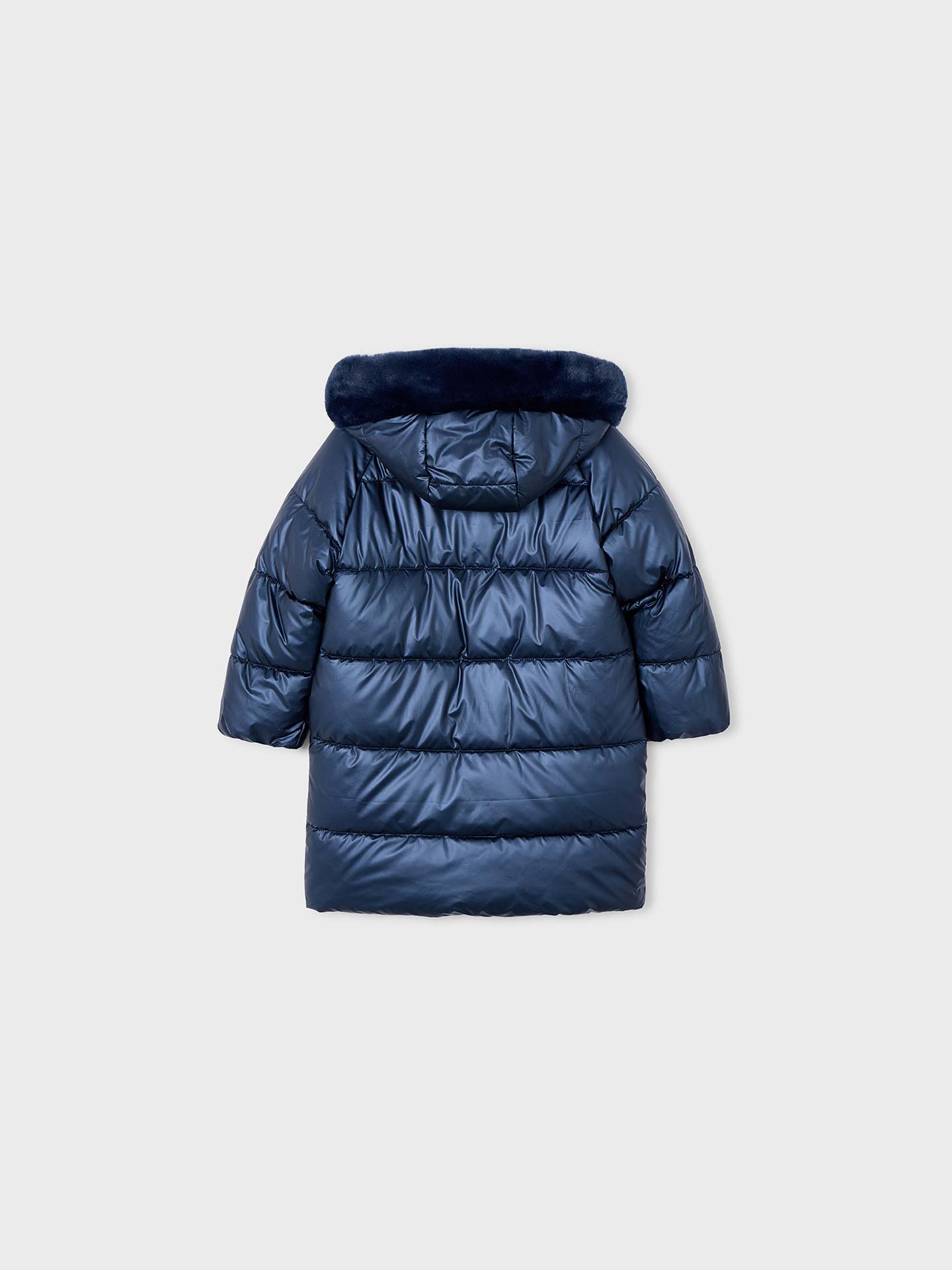 Casaco Comprido Acolchoado com Capuz