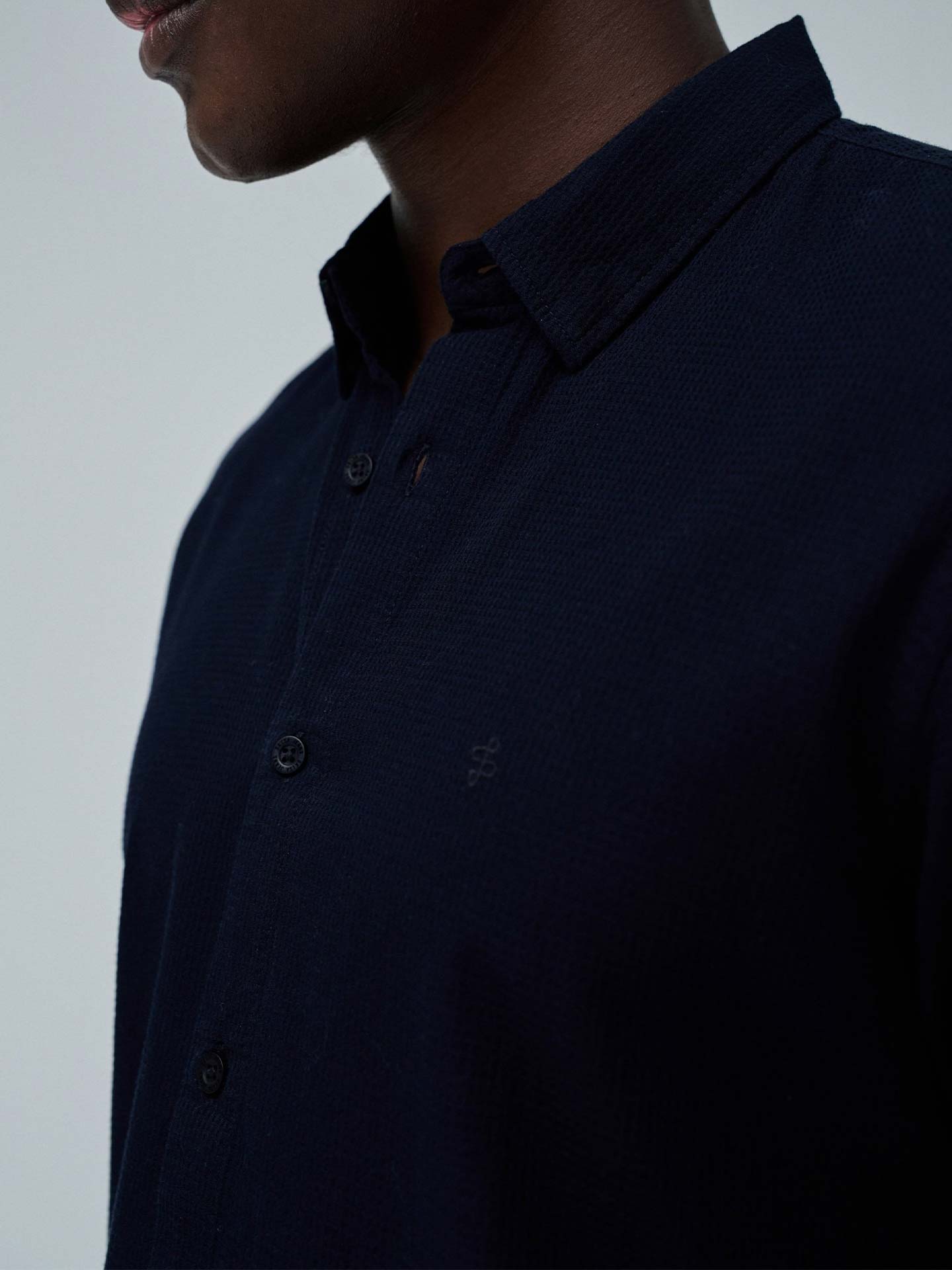 Camisa Texturizada Slim Fit