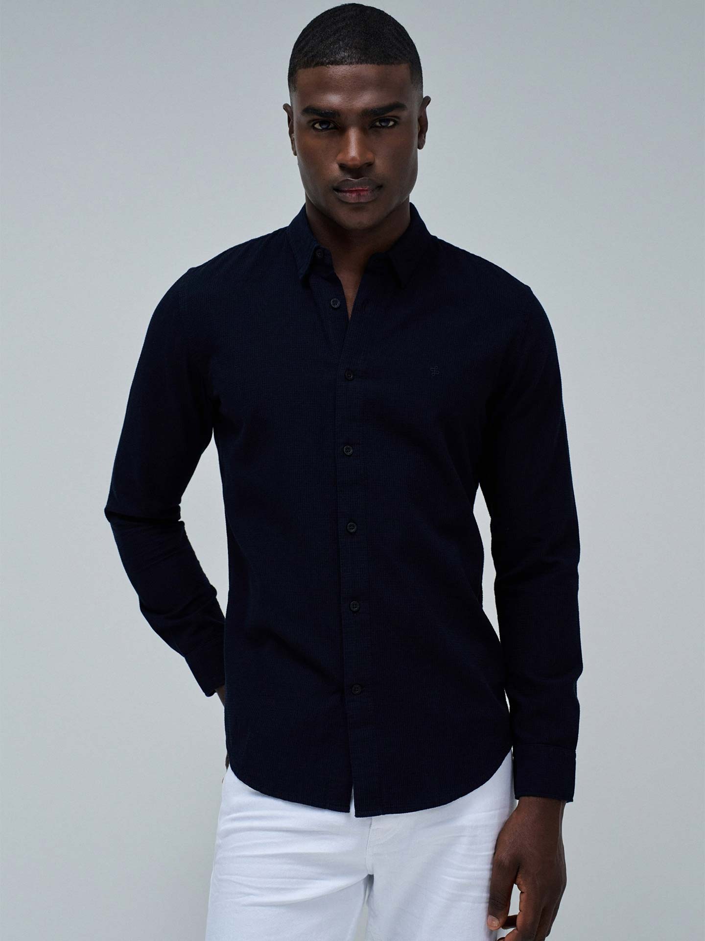 Camisa Texturizada Slim Fit