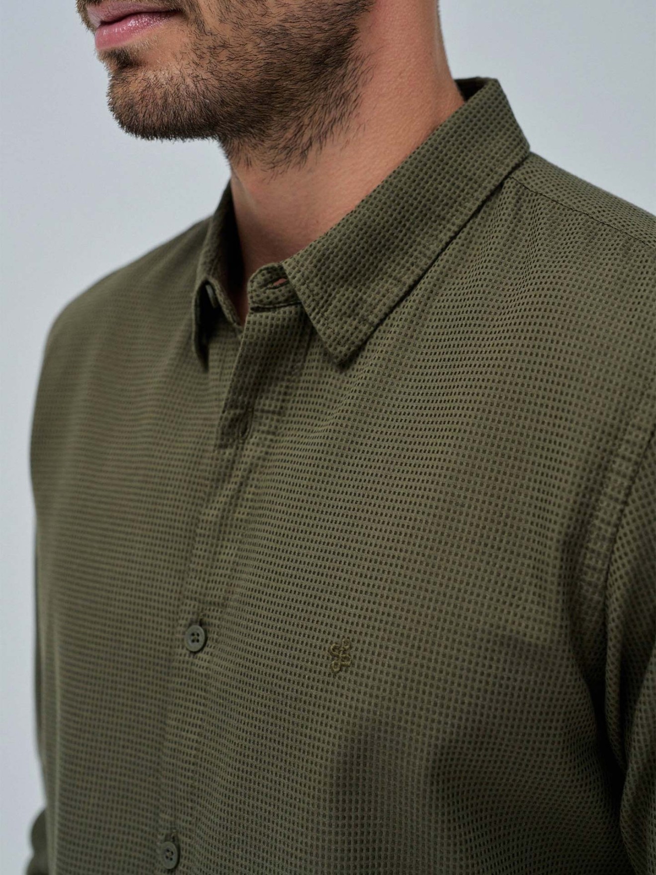 Camisa Texturizada Slim Fit