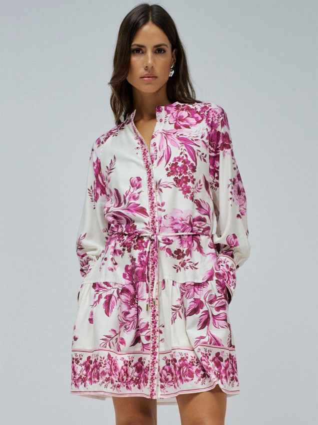 Vestido Camiseiro Floral