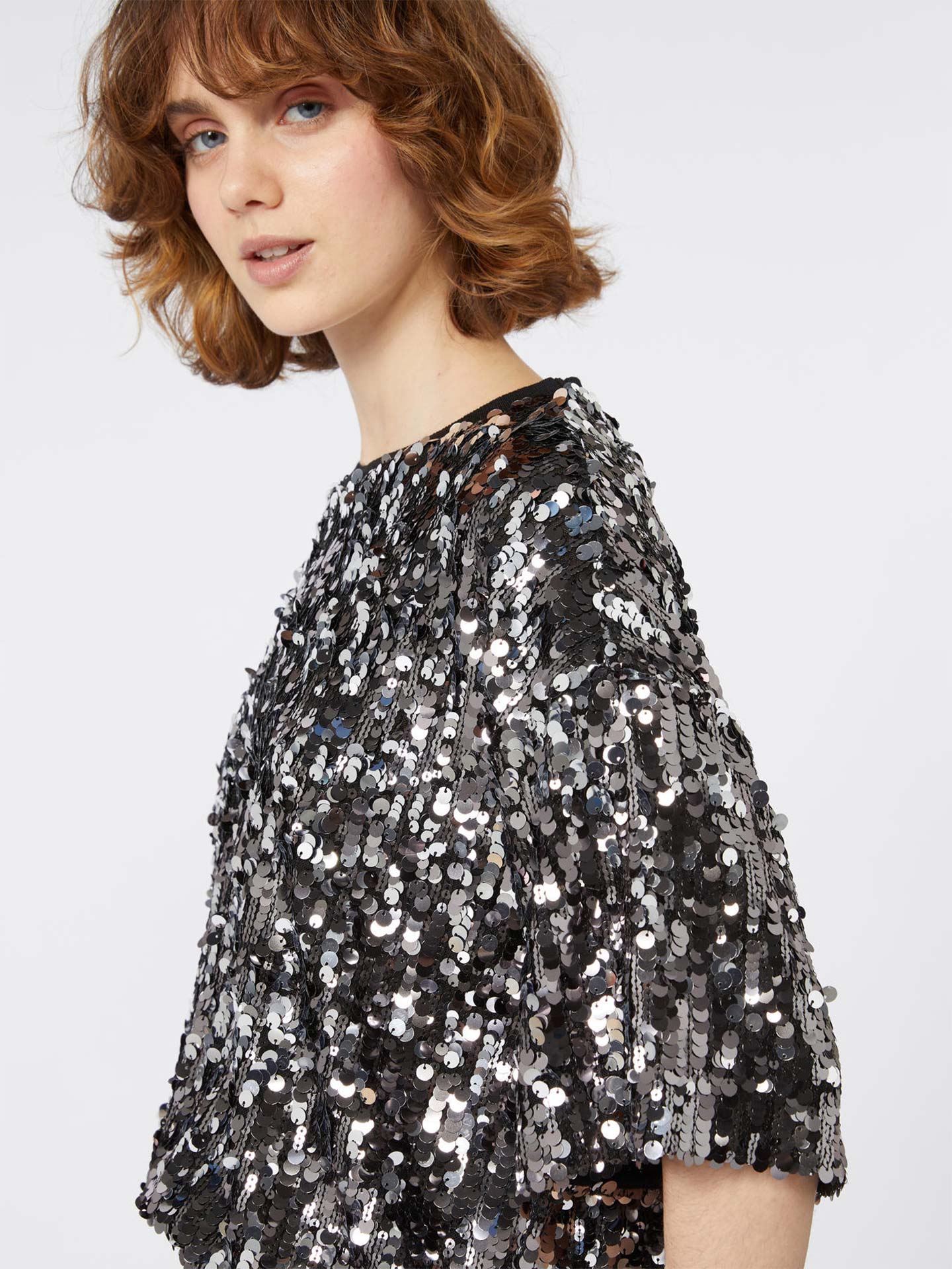 Blusa com Lantejoulas Cacao1234