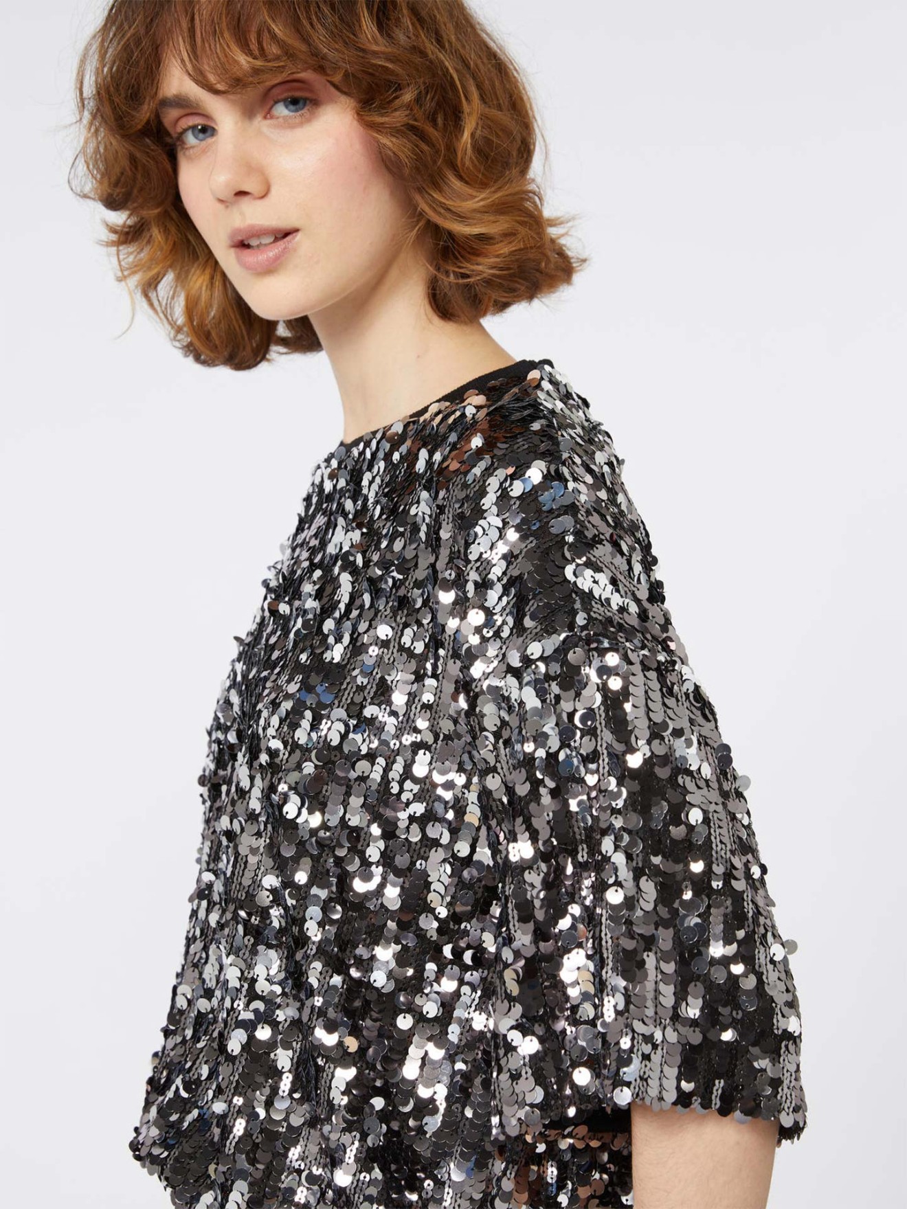 Blusa com Lantejoulas Cacao1234