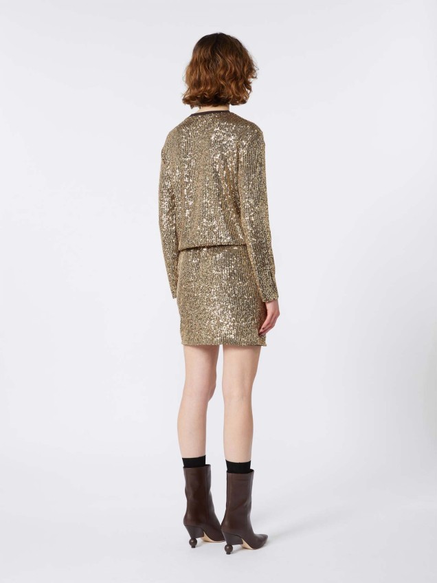 Vestido Curto de Lantejoulas Cachi1234