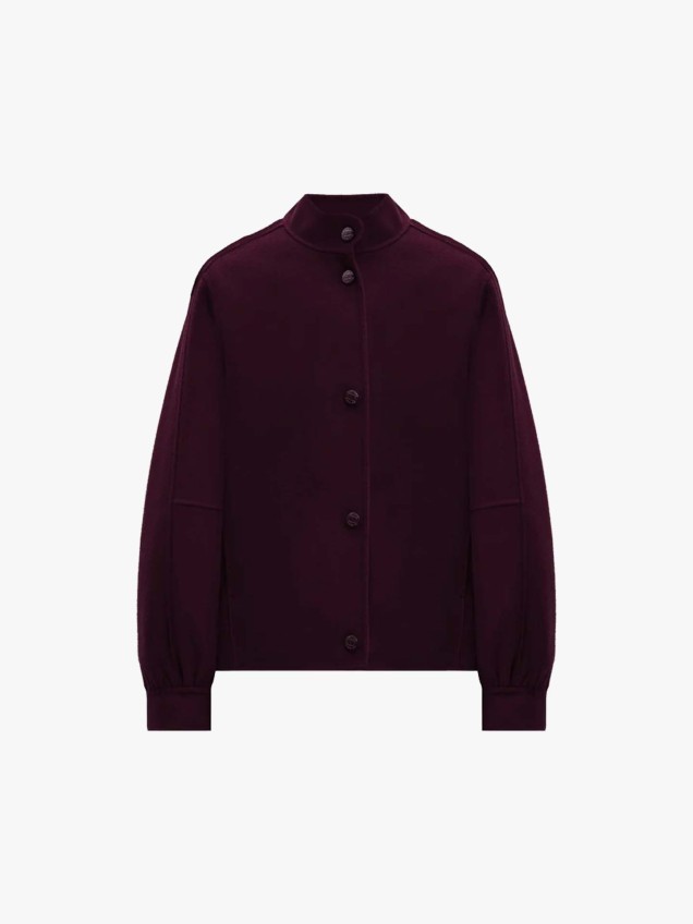 Casaco Bomber com Gola Alta