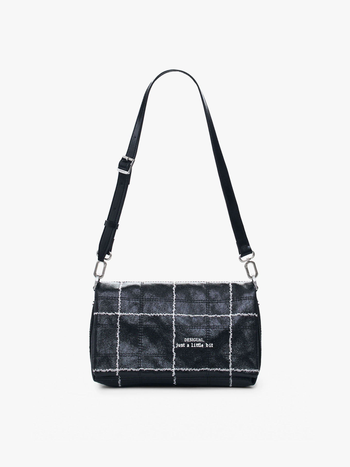 Mala de Tiracolo Efeito Pele Brilhante