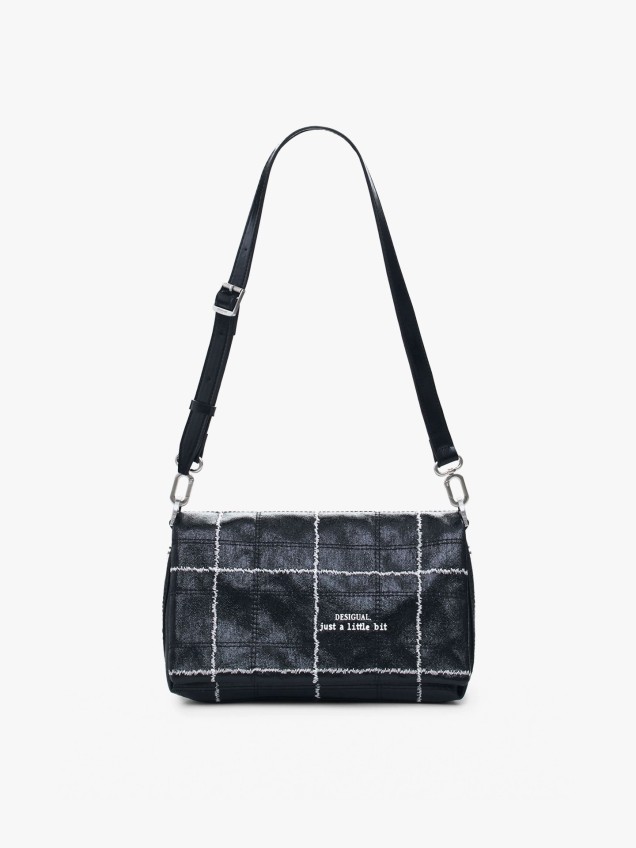 Mala de Tiracolo Efeito Pele Brilhante