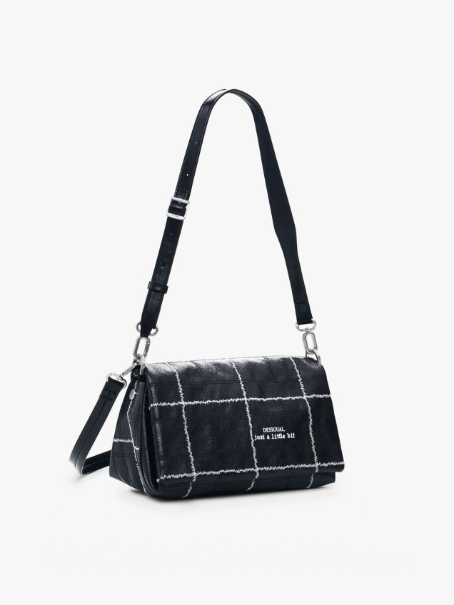 Mala de Tiracolo Efeito Pele Brilhante