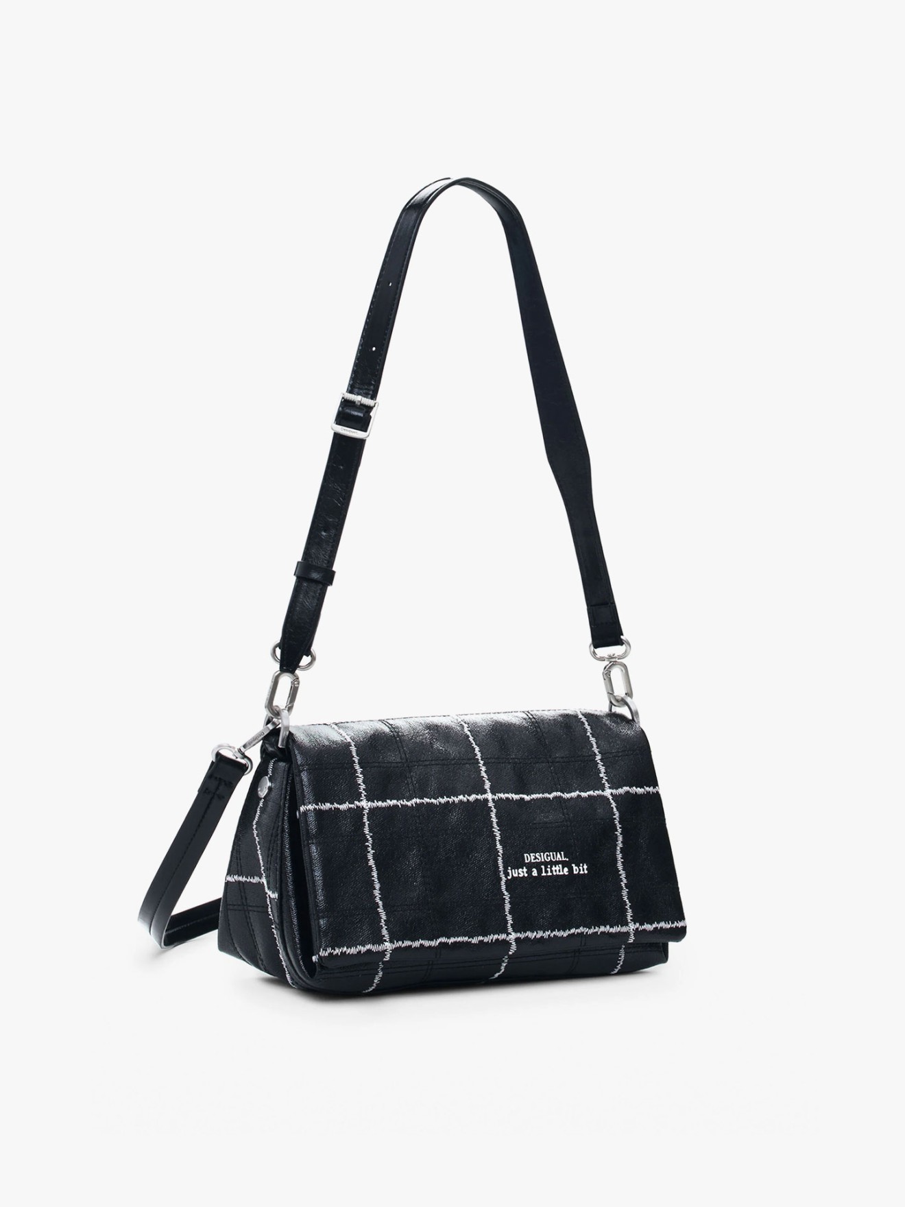 Mala de Tiracolo Efeito Pele Brilhante